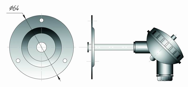 Датчик температуры для систем HVAC типа Кл2-1 Датчик температуры для систем HVAC типа Кл2-1